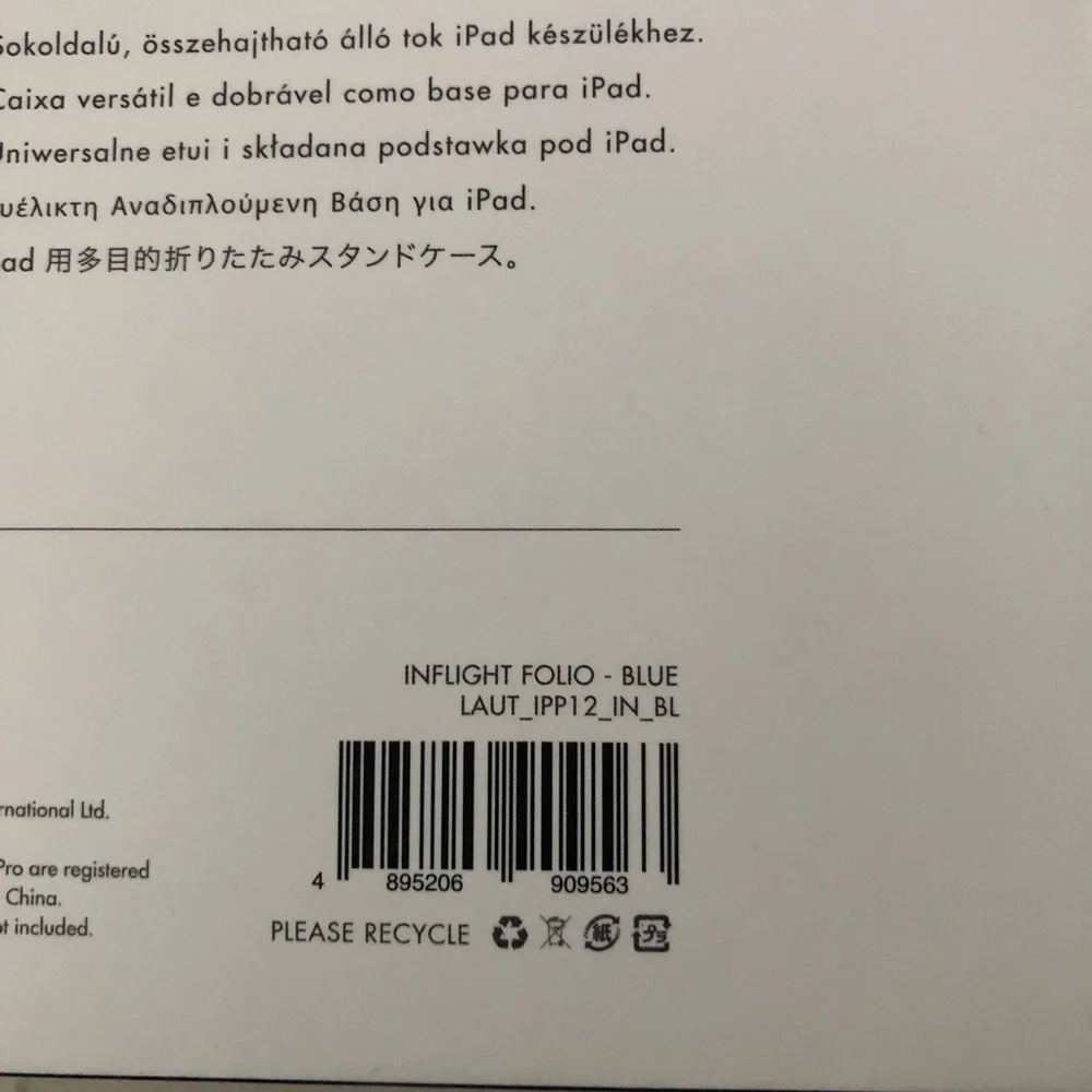 NWT Inflight Folio for iPad Pro- Blue
